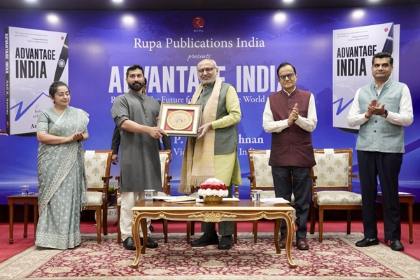 VP Radhakrishnan releases book ‘Advantage India: Reshaping the Future for an Equitable World’