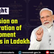 Spotlight : Inauguration of Development Projects in Ladakh