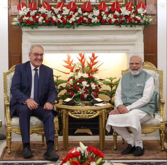पीएम मोदी और स्विट्जरलैंड के राष्ट्रपति के बीच द्विपक्षीय वार्ता, पांच समझौतों पर हुए हस्ताक्षर