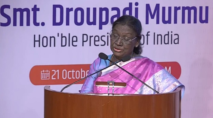 President Droupadi Murmu addresses 65th National Exhibition of Art award ceremony in New Delhi