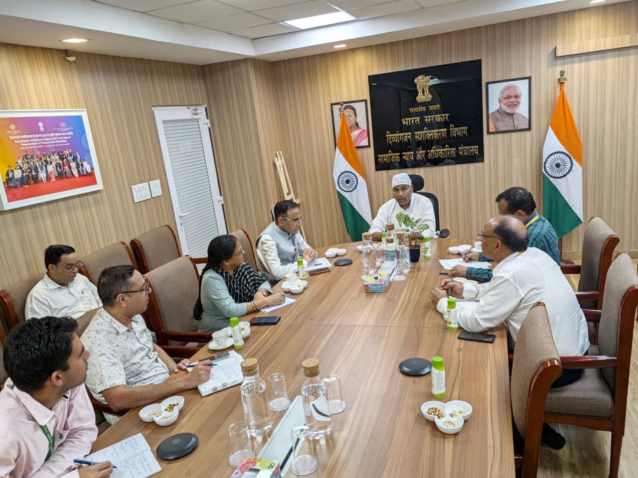 Social Justice Minister Dr Virendra Kumar reviews implementation of key central welfare schemes