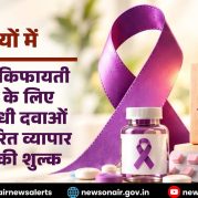 Surkhiyon Mein: कैंसर के किफायती उपचार के लिए कैंसर-रोधी दवाओं पर निर्धारित व्यापार मार्जिन की शुल्क सीमा