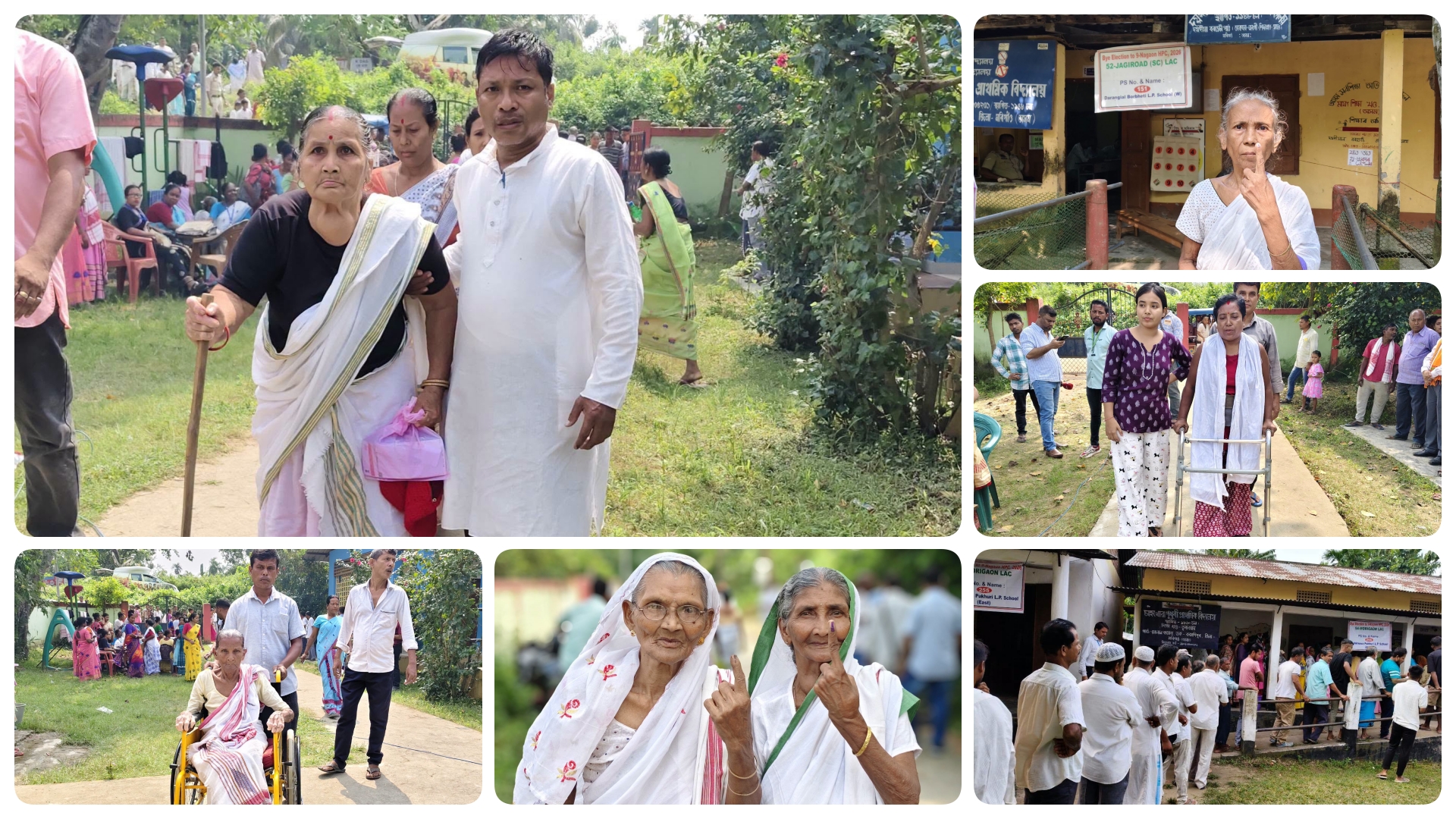 নগাঁও লোকসভা সমষ্টিৰ আজি উপ-নিৰ্বাচনৰ বিয়লি ৩ বজালৈকে লাভ কৰা তথ্য অনুসৰি ৭০.২৫ শতাংশ ভোটদান