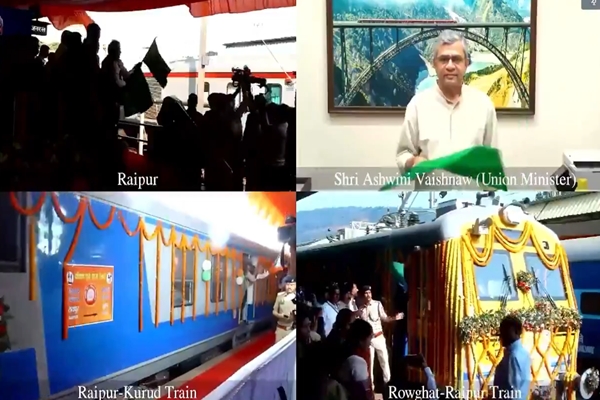 Indian Railways inaugurates new broad gauge lines in Chhattisgarh; flags off new train services from Raipur