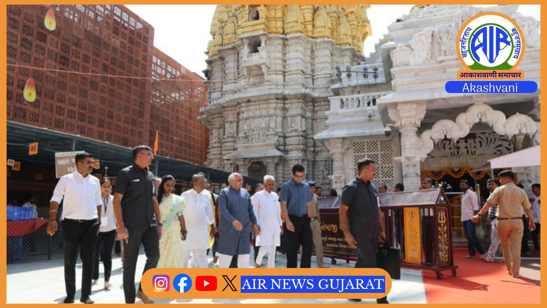 નવરાત્રિના પાવન પર્વ પર મુખ્યમંત્રી ભૂપેન્દ્ર પટેલે અંબાજી ખાતે માઁ અંબાના દર્શન કર્યા