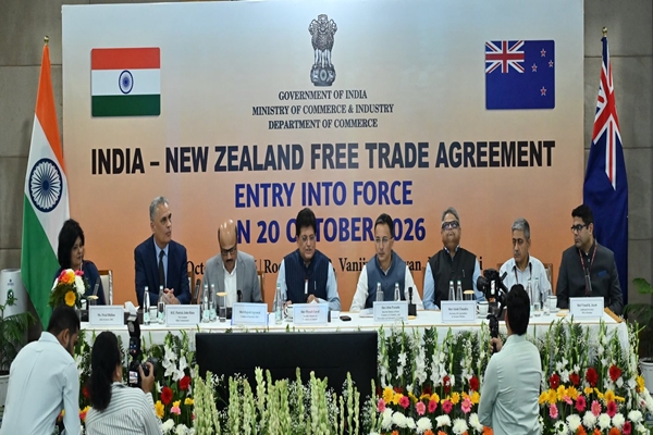 India-New Zealand FTA comes into force on occasion of Vijay Dashami today