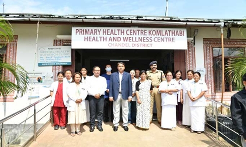 Manipur Chief Secretary Inspects Healthcare, Education and Industrial Facilities in Chandel