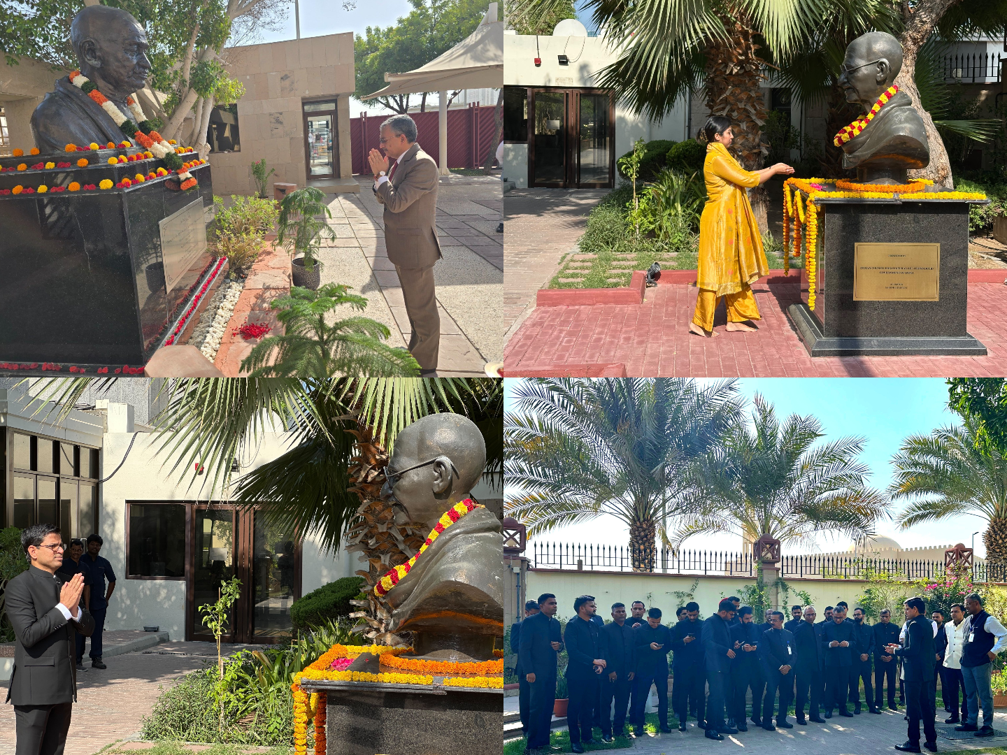 यूएई में भारतीय समुदाय ने गांधी जयंती के अवसर पर शांति और अहिंसा के संदेश को किया याद