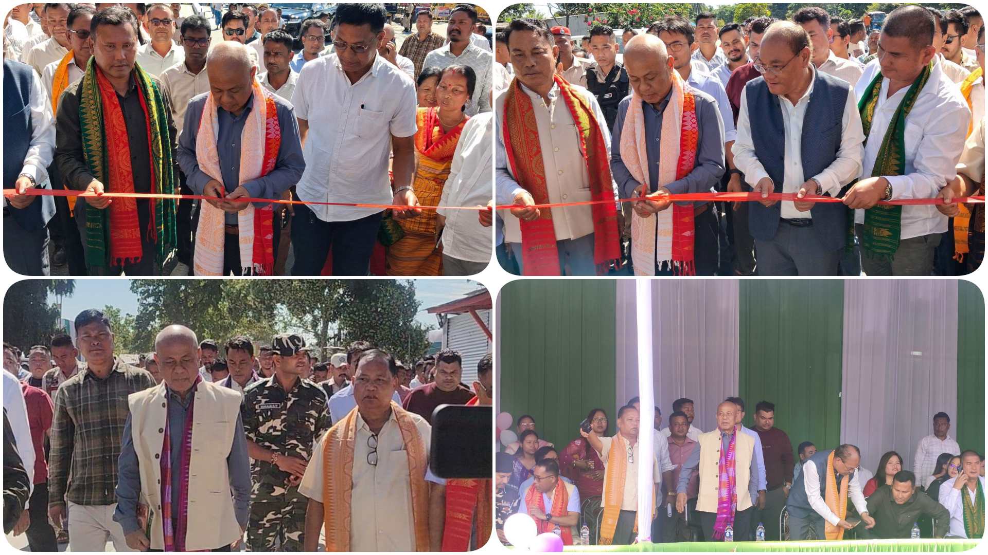 ভূটানৰ গেলেফু চহৰৰ ১০৮ টা বৌদ্ধস্তুপ নিৰ্মাণ সম্পূৰ্ণ হোৱাৰ পাছত চিৰাঙৰ শ্যামথাইবাৰীত নিৰ্মাণ কৰা আদৰণি তোৰণ মুকলি হাগ্ৰামা মহিলাৰীৰ