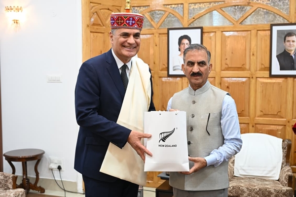 Himachal CM Sukhu, New Zealand High Commissioner Patrick Rata Discuss Cooperation in Apple Horticulture