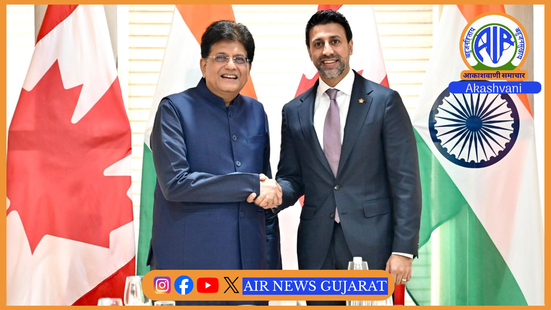 કેનેડા અને ભારતે વ્યાપક આર્થિક ભાગીદારી કરાર માટે વાટાઘાટો ઝડપી બનાવી