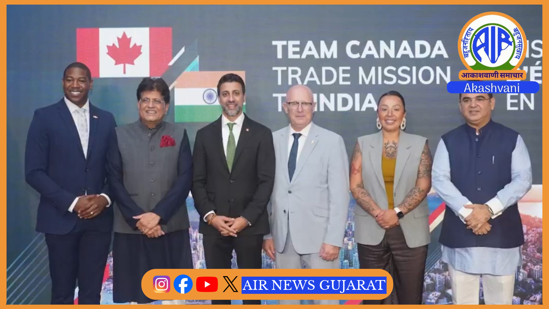 કેનેડાના આંતરરાષ્ટ્રીય વેપાર મંત્રી મનિન્દર સિદ્ધુએ જણાવ્યું કે ભારત અને કેનેડા વ્યાપક આર્થિક ભાગીદારી કરાર પર વાટાઘાટો પૂર્ણ થવાના આરે