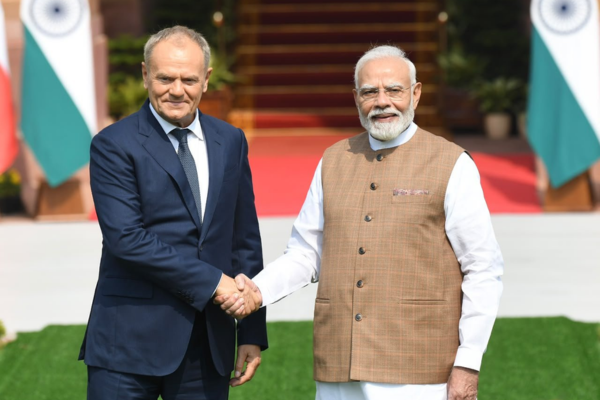 PM Modi Holds Bilateral Talks with Polish Prime Minister Donald Tusk in New Delhi