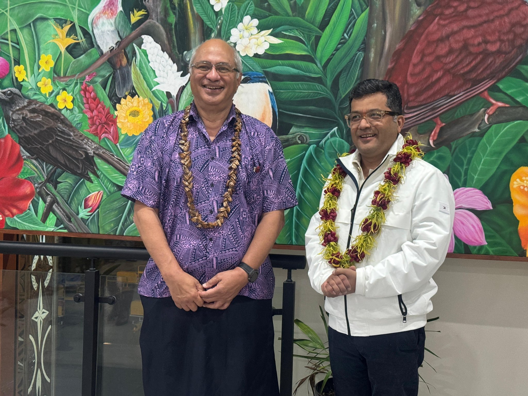 MoS for External Affairs, Pabitra Margherita, interacts with members of Indian community in Apia, Samoa