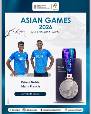 Asian Games 2026: India bags first sailing silver medal taking overall tally to 63, including 10 gold