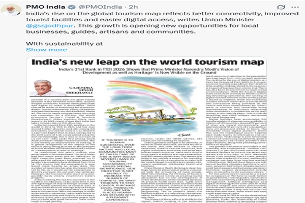 India’s Rise on Global Tourism Map Opening New Opportunities for Local Communities: PM Modi